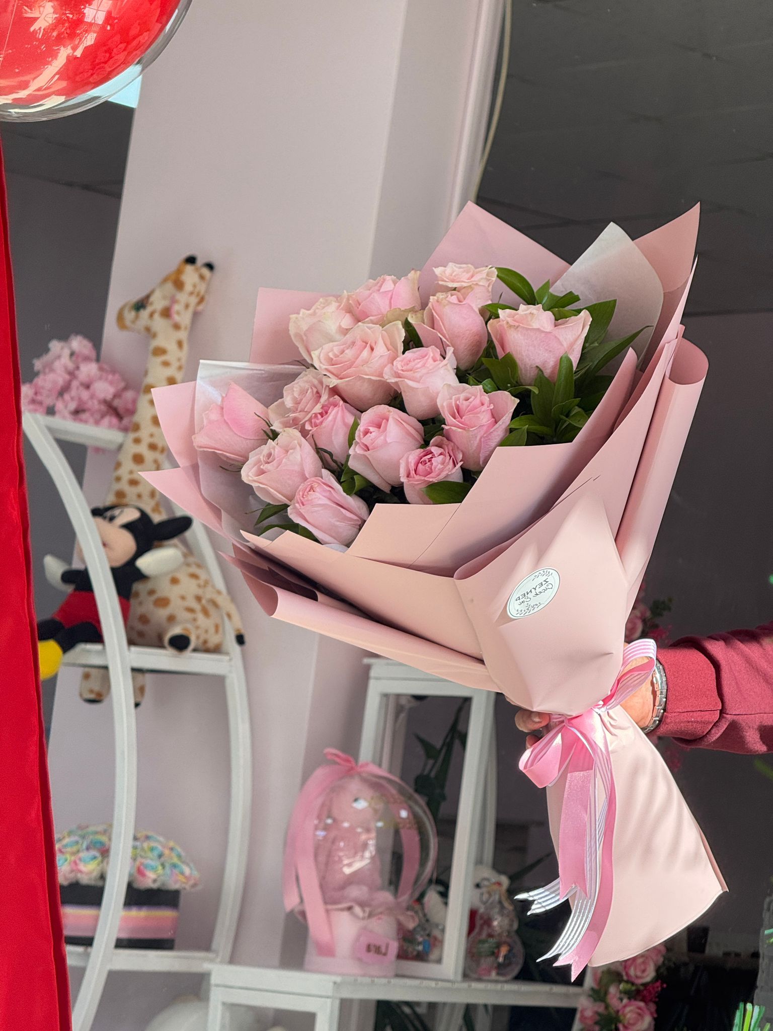 Taze Pembe Gül Buketi